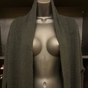 bebe Black Long Cardigan Sweater